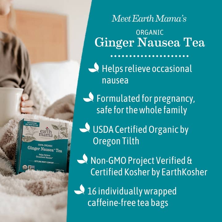 Earth Mama Organics - Wholesale Health/Detox Tea - Organic Ginger Nausea Tea6