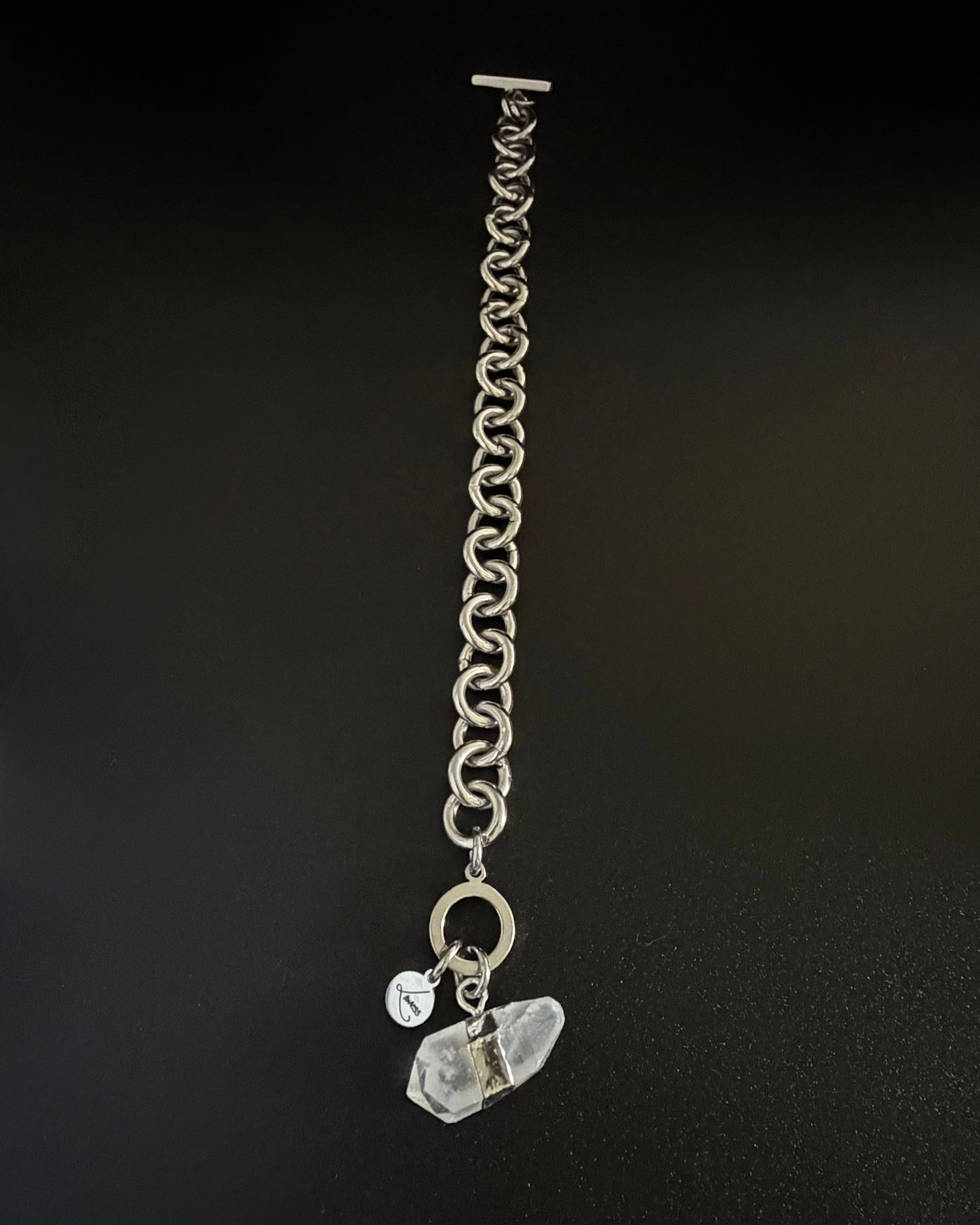 Lawless - Wholesale Charm/Dangle Bracelet - Athena Axiom Bracelet - 12mm Silver / Quartz Crystal4