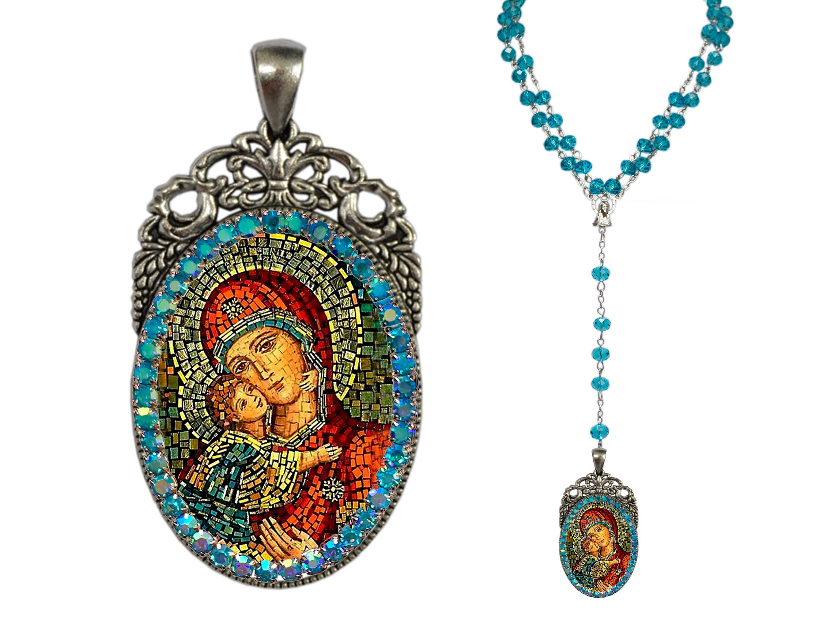 MariaSantissimaShop - Wholesale Prayer Beads Necklace - Perpetual Help Rosary, Patron Saint of Women in Childbirth, 4