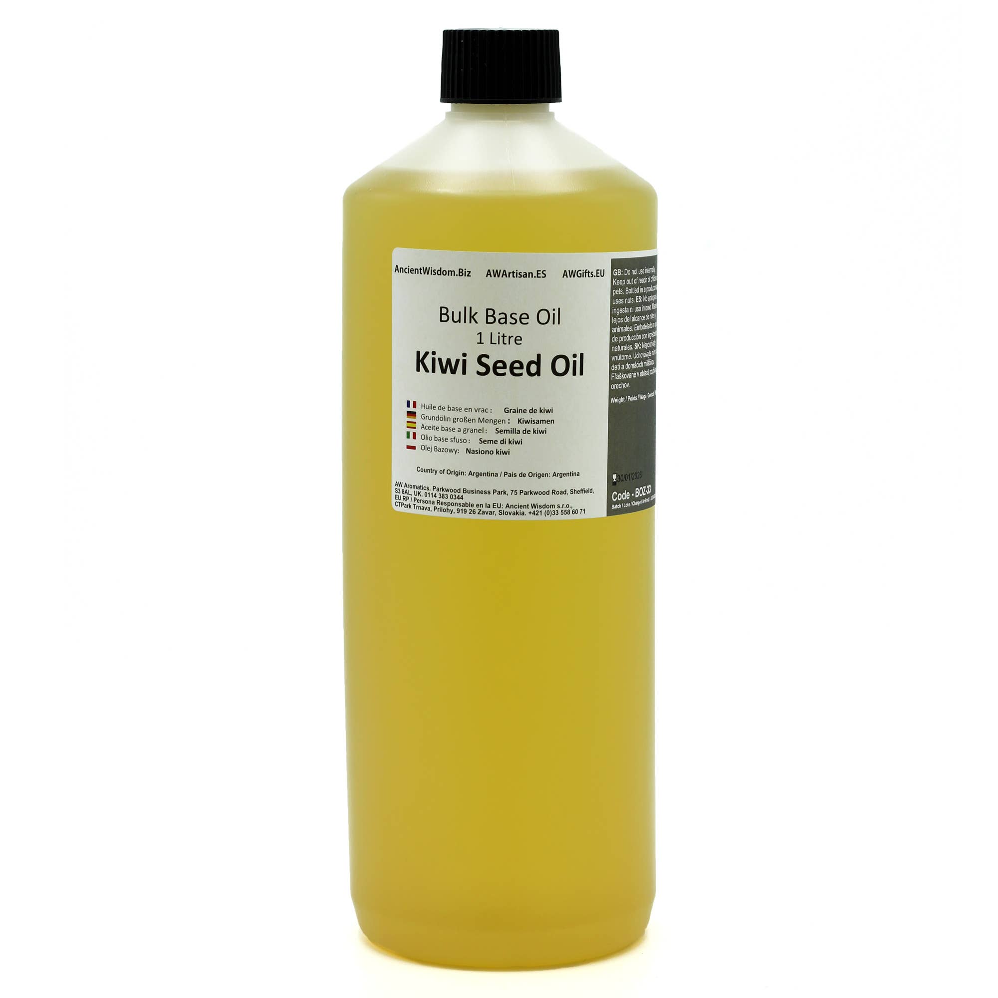 AW Artisan - Wholesale Essential Oil - Kiwi Oil 1 Liter0