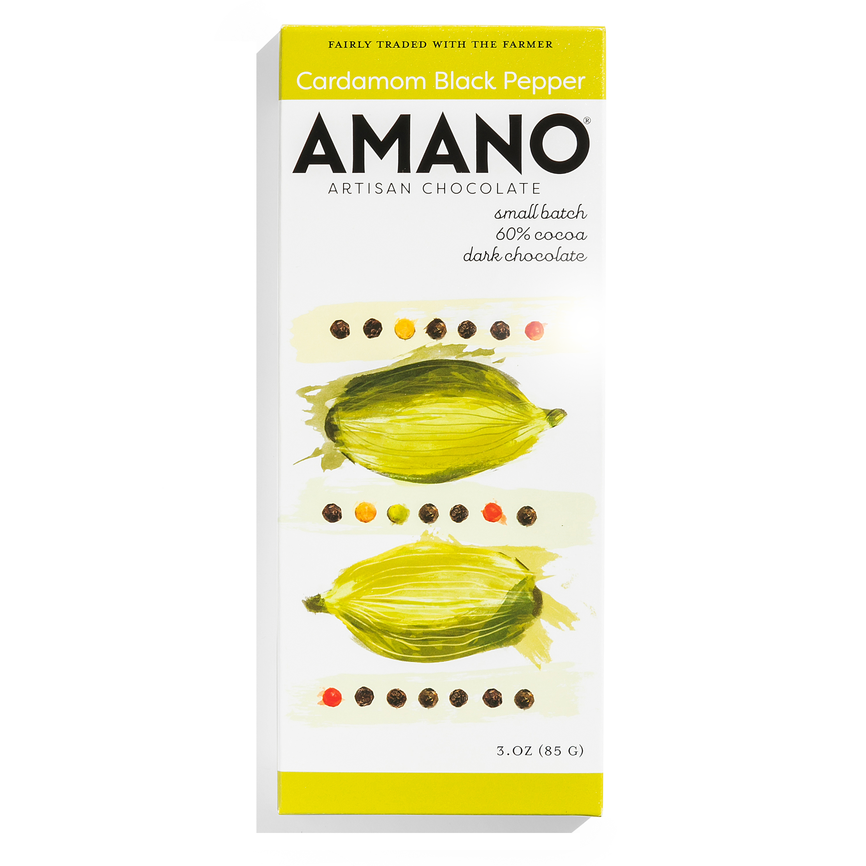 Amano Chocolate - Venta al por mayor Chocolate - Cardamomo Negro Pimienta Chocolate1