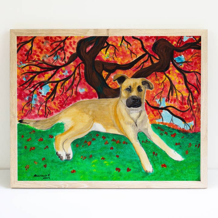 Impression d'art Érable sous l'arbre pour la vente par MeerCatArt