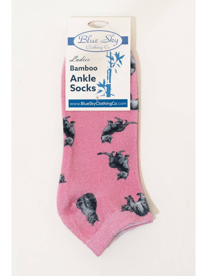 Blue Sky Clothing Co LLC - Wholesale Socks - Women's - Ladies Ankle Bamboo Socks, Assorted Prints2