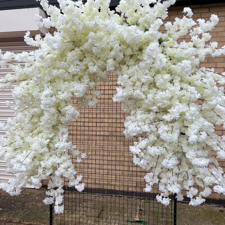 IVY CRUZ - Wholesale Bunting/Garland - White Cherry Blossom Garland, Cherry Blossom Arch, Blossom