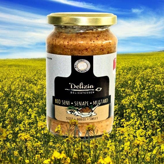 Bio Sød Sennep for engroshandel hos Delizia Delikatessen