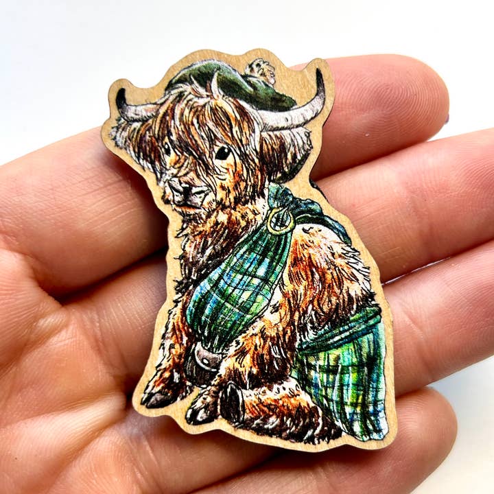 Highland Cow Magnet for wholesale by Aquabun