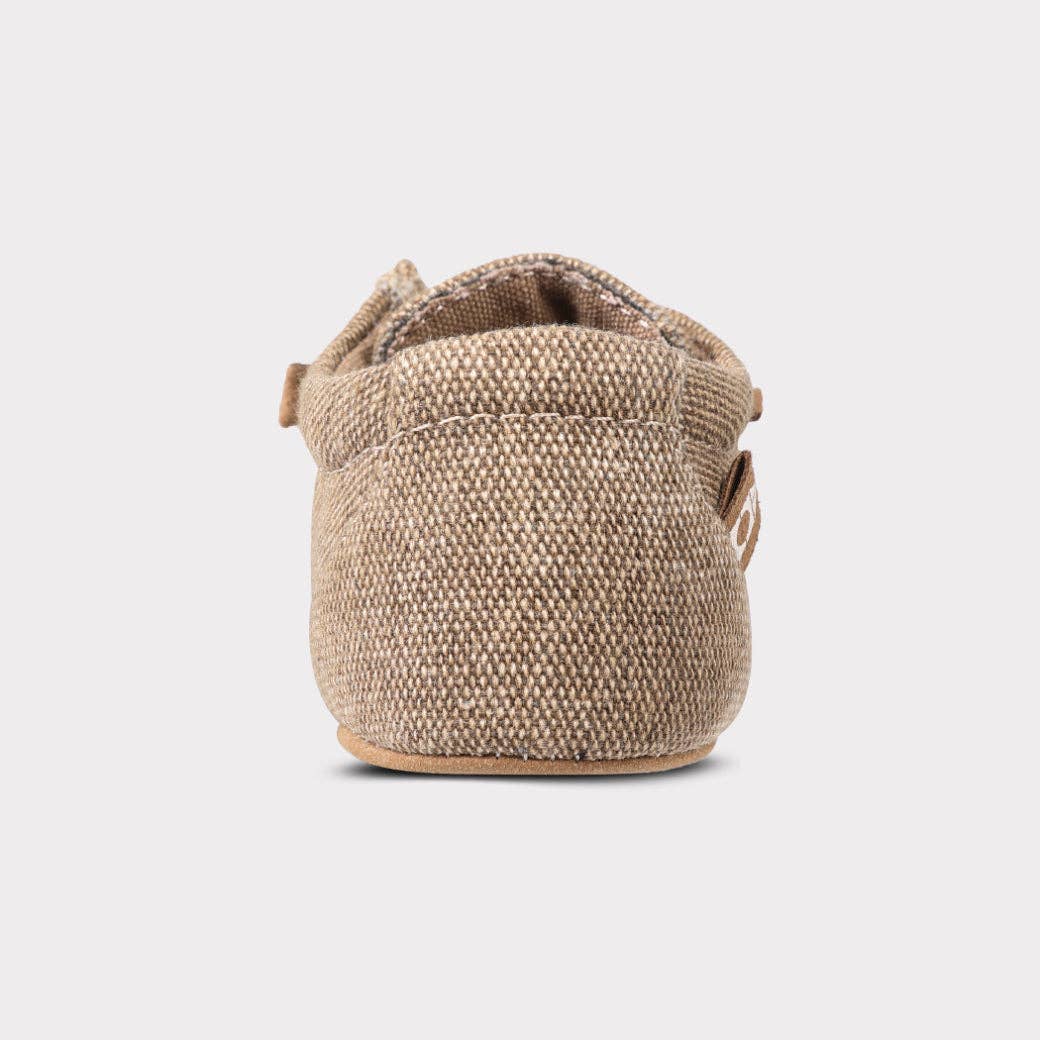 Khaki Parker Boys Slip-On Crib Shoe for wholesale on Faire6
