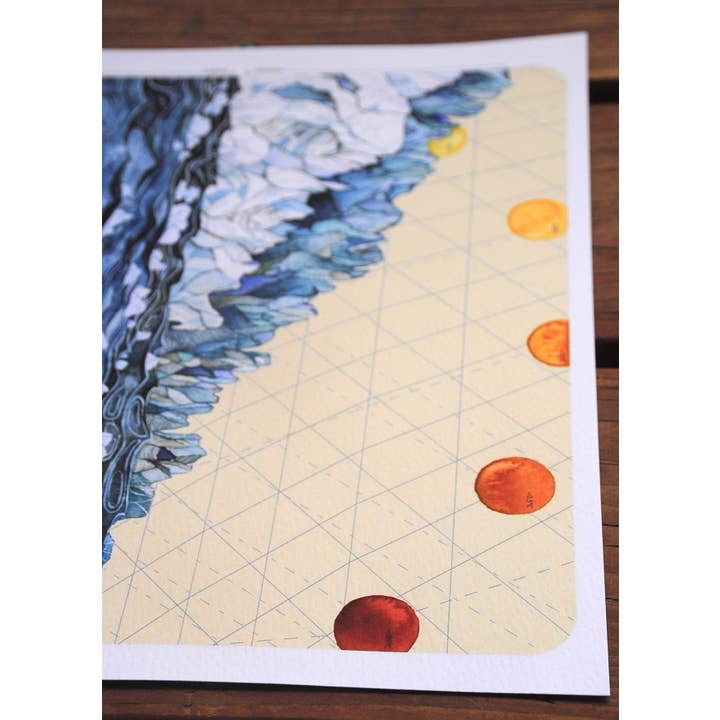 Jill Pelto Art - Wholesale Art Print - Glaciers, Oceans, and Suns Art Print3