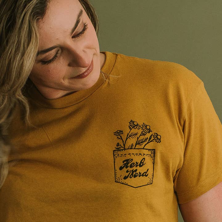 Herb Nerd - Vintaged Cropped Tee in Chamomile and other Purchase Wholesale herba tee. Free Returns & Net 60 Terms on Faire trending on Faire.