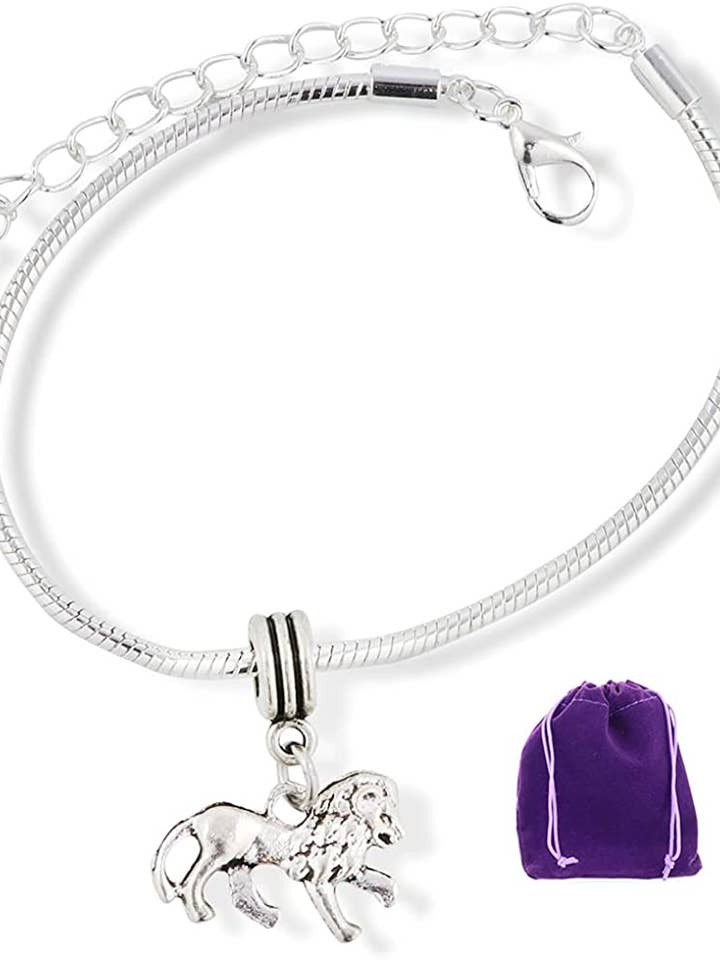 Emerald Park smykker løve gå slange kæde charme for engroshandel hos Dave The Bunny