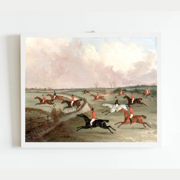 Sea to Skye - Wholesale Art Print - English Hunting Group Antique Art Print4