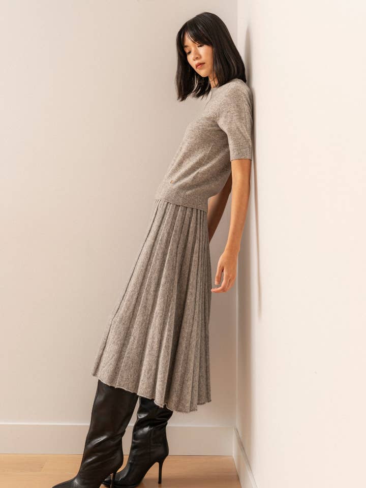 Bel Cashmere S.C. - Wholesale Skirt - Women's - Julietta Skirt Grey5