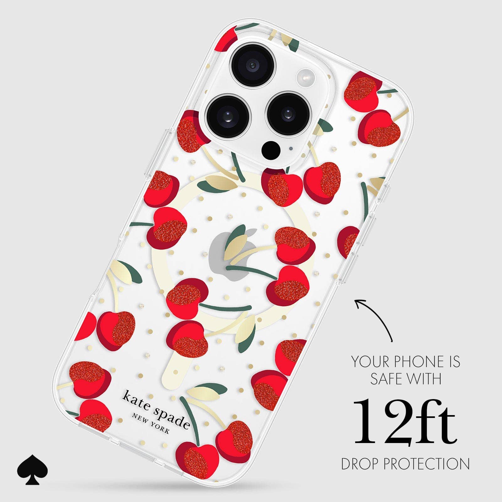 kate spade new york iPhone 16 Pro Cherry Dot MagSafe for wholesale on Faire2
