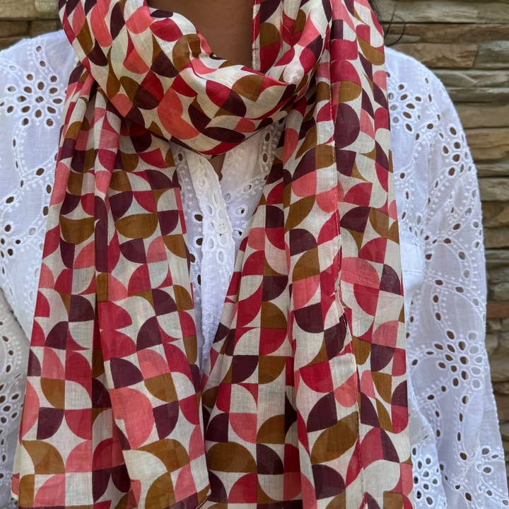 Maison Unik Accessoires - Wholesale Scarf - Women's - Women's Pareo Scarf 100% Natural Cotton0
