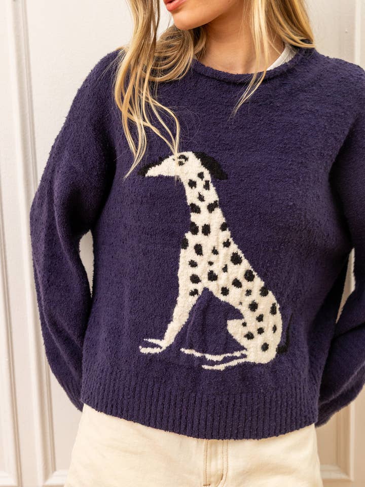 Animal Intarsia Cozy Knit Pullover - RSW1141 for wholesale by RAISONNEL