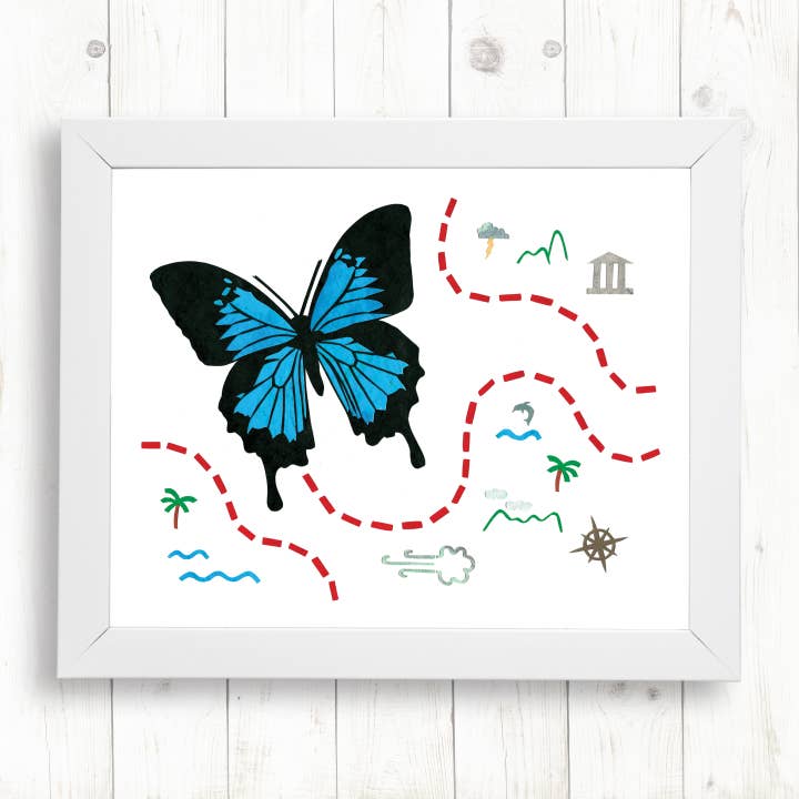 Ulysse Butterfly Art Print pour la vente par Whimsy Spot