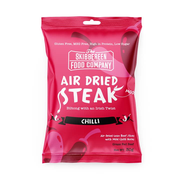 Filete secado al aire con chile (24 x 30 g) para venta al por mayor de The Skibbereen Food Company