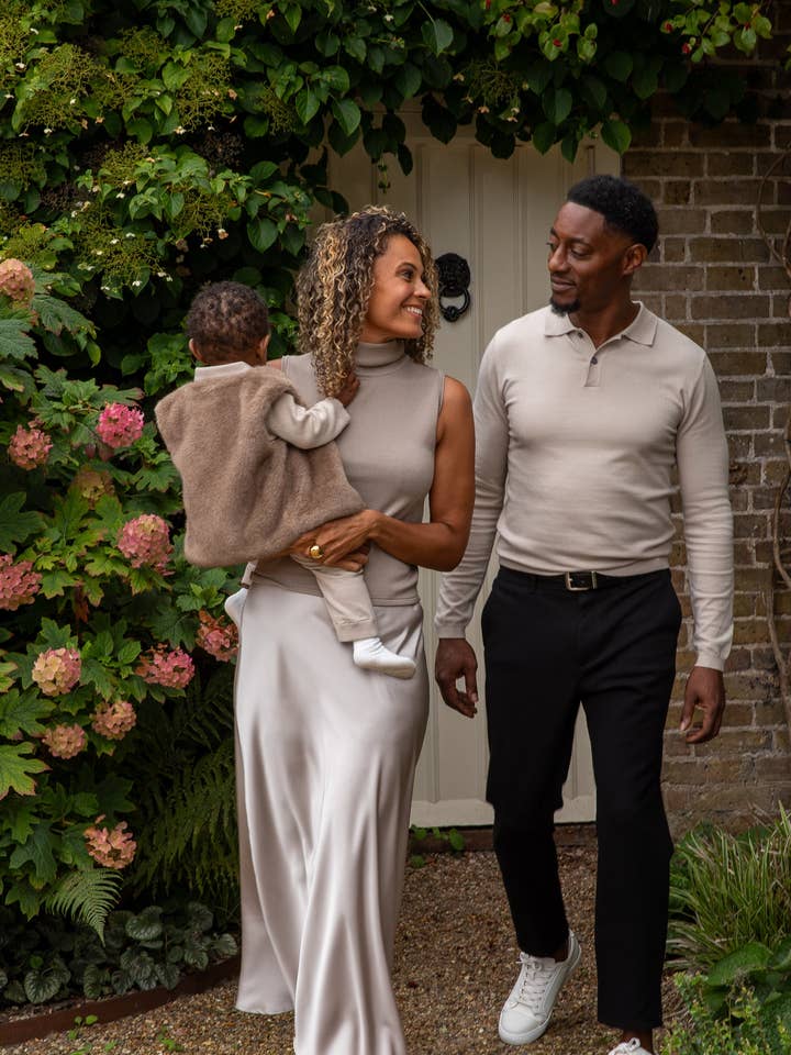 Posy Roll Neck Top | Dark Biscuit for wholesale by CHALK