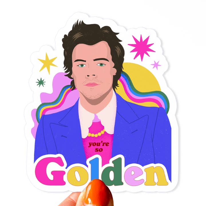 You're So Golden Vinyl Sticker for wholesale by Five15 Creative