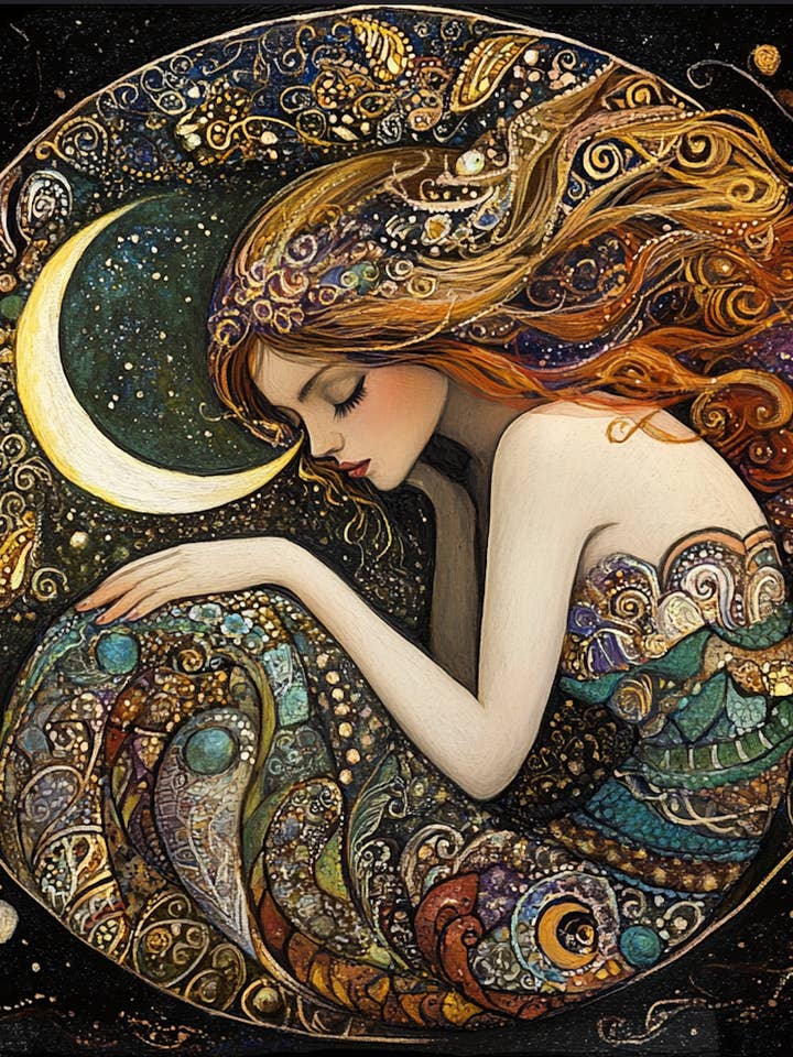 Mermaid Slumber Tambourine and Ribbon Wall Accent for wholesale by Bodhi Leaf Market