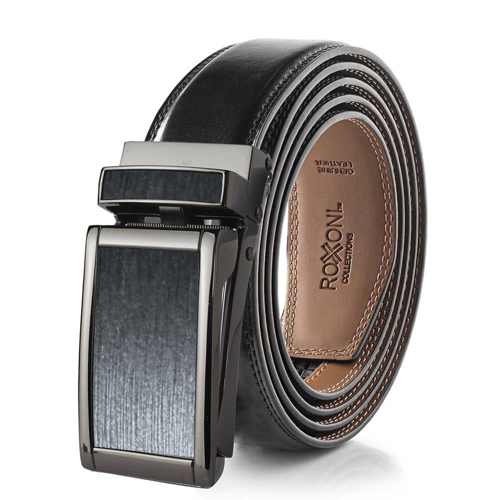 Roxoni - Wholesale Belt - Men's - Men’s Genuine Leather Ratchet Belt with Automatic Buckle19