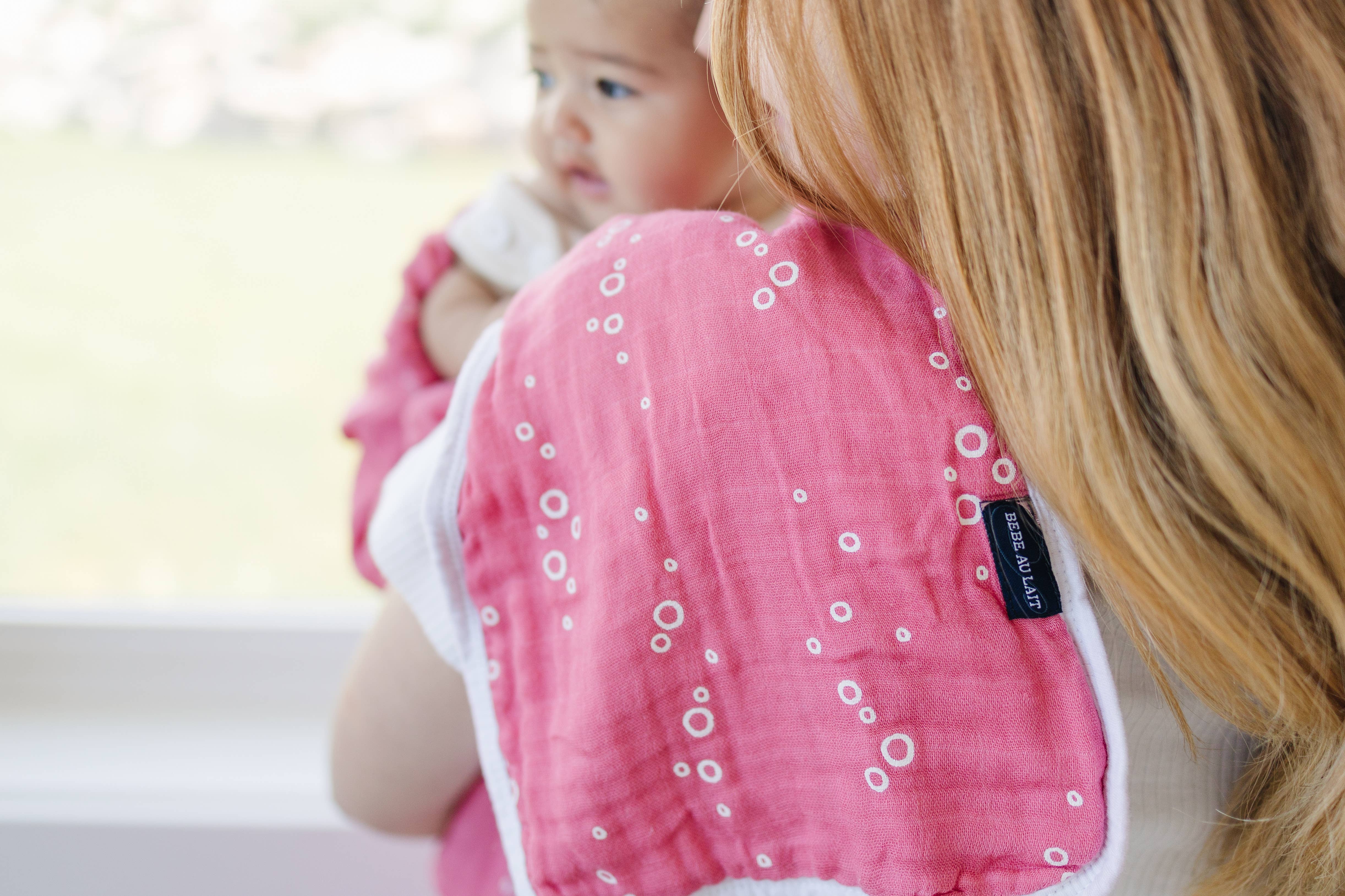 Bebe au Lait - Wholesale Burp Cloth - Baby - Mermaid + Bubbles Oh-So-Soft Muslin Burp Cloths2