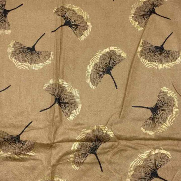 LINETA - Wholesale Scarf - Women's - Gingko Leaf Pattern Soft Scarf4