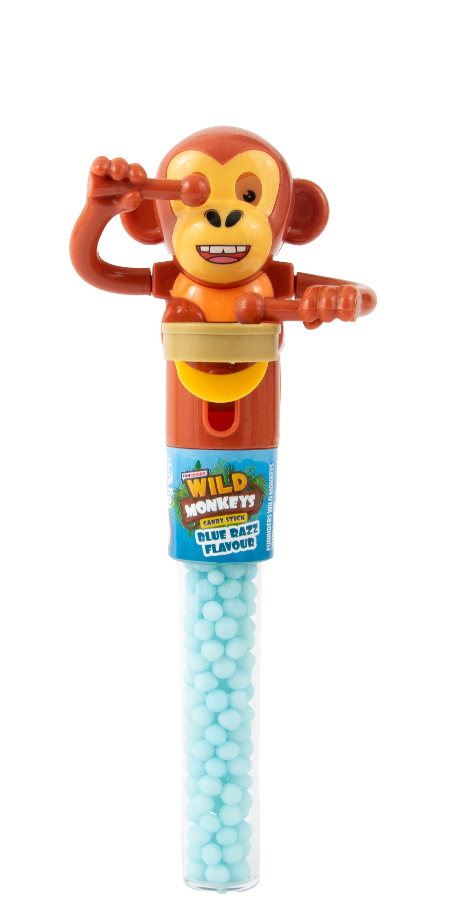 Candycat - Vendita all'ingrosso Caramelle dure - Bip - Giocattoli Wild Monkeys con caramelle ai gusti lampone, fragola e mela - 12x16 g2