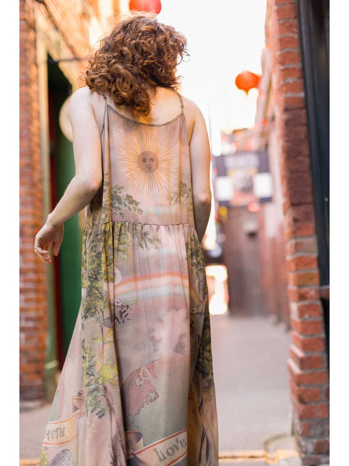 Market of Stars (Worldwide) - Wholesale Dress – Women's - Friendship Love & Truth Vintage Wash Bohéme Long Slip Dress2