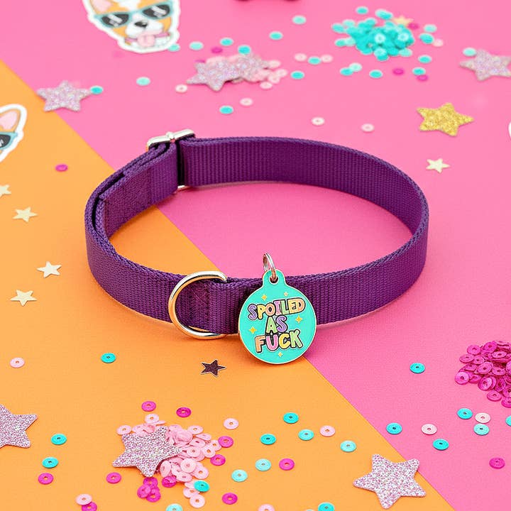 Bad Tags - Wholesale Pet Identification Tag - Cat/Dog - Personalized Dog ID Tag w/ Scannable Code - Spoiled As Fuck8