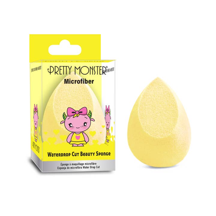 Rude Cosmetics – wholesale Make-up sponge/blender – Pretty Monster Microfiber Waterdrop Cut Beauty Sponge