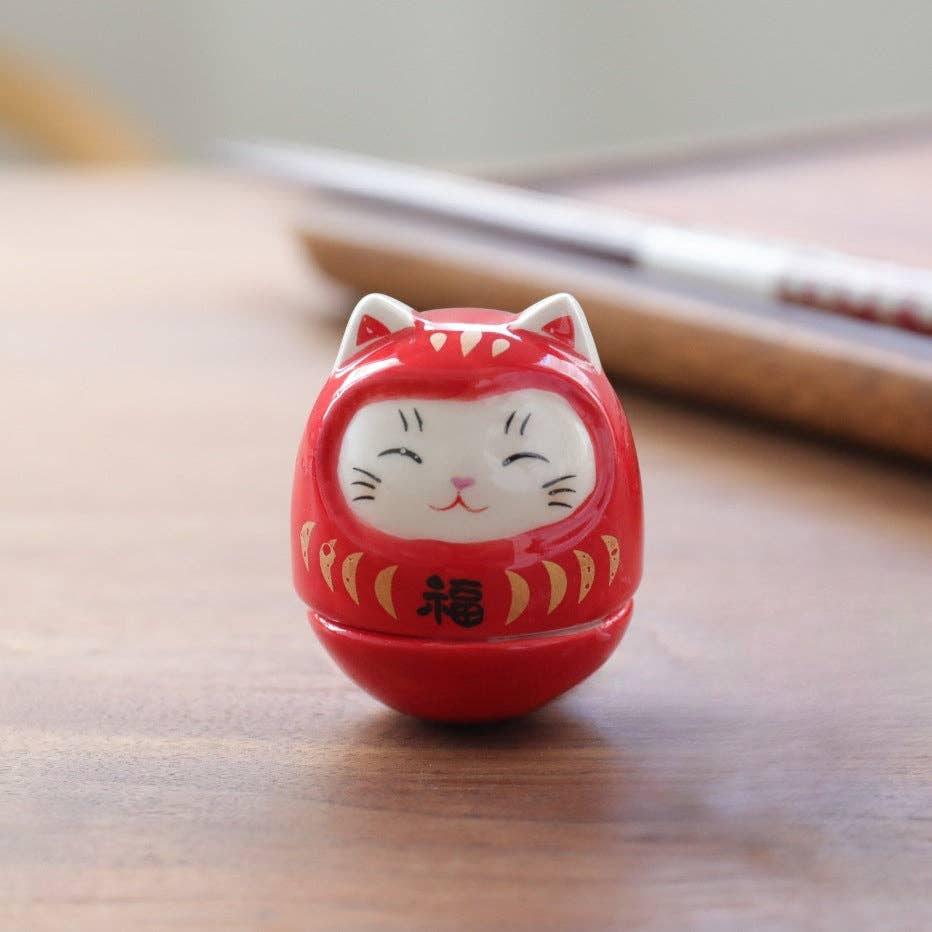 Gohobi （We cover U.S. import duties） - Wholesale Decorative Figurine - Gohobi Handmade Ceramic Lucky Cat Ornament Tumbler2