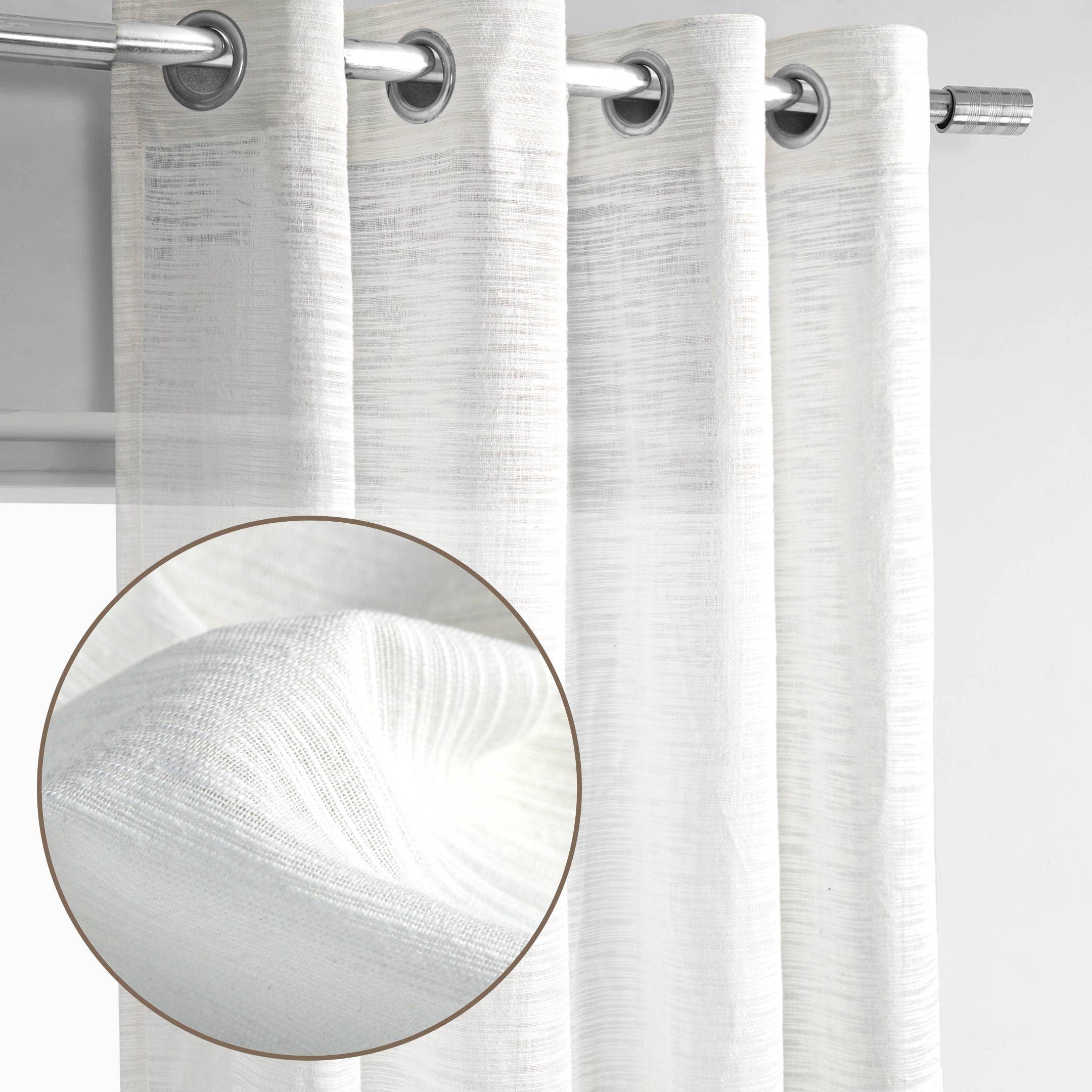 Cottonpassion_US - Wholesale Curtain - Long Window Sheer Curtain 100% Cotton Drape 50x84" 1 Panel5