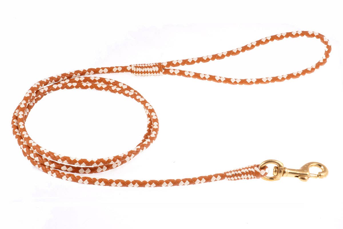 Alvalley - Wholesale Pet Leash - Dog - Braided Leather Snap Leads110