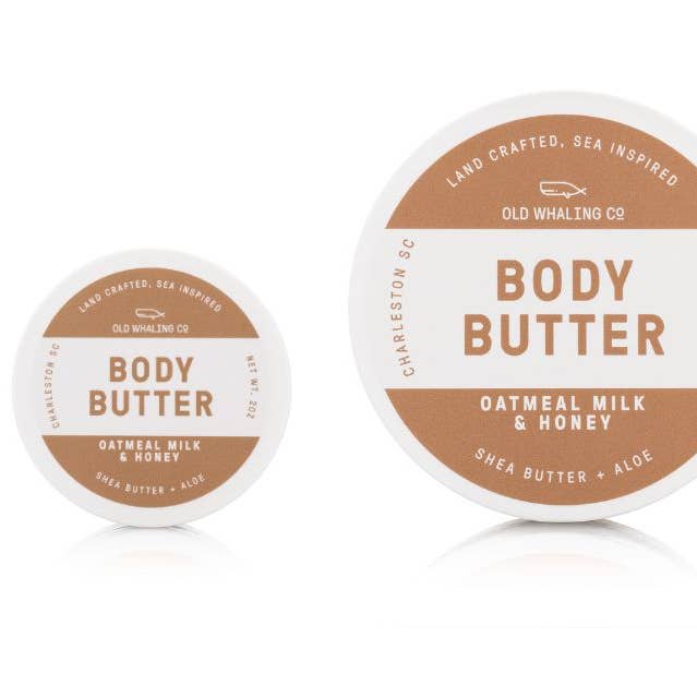 Travel Size Oatmeal Milk & Honey Body Butter (2oz) for wholesale by Old Whaling Company