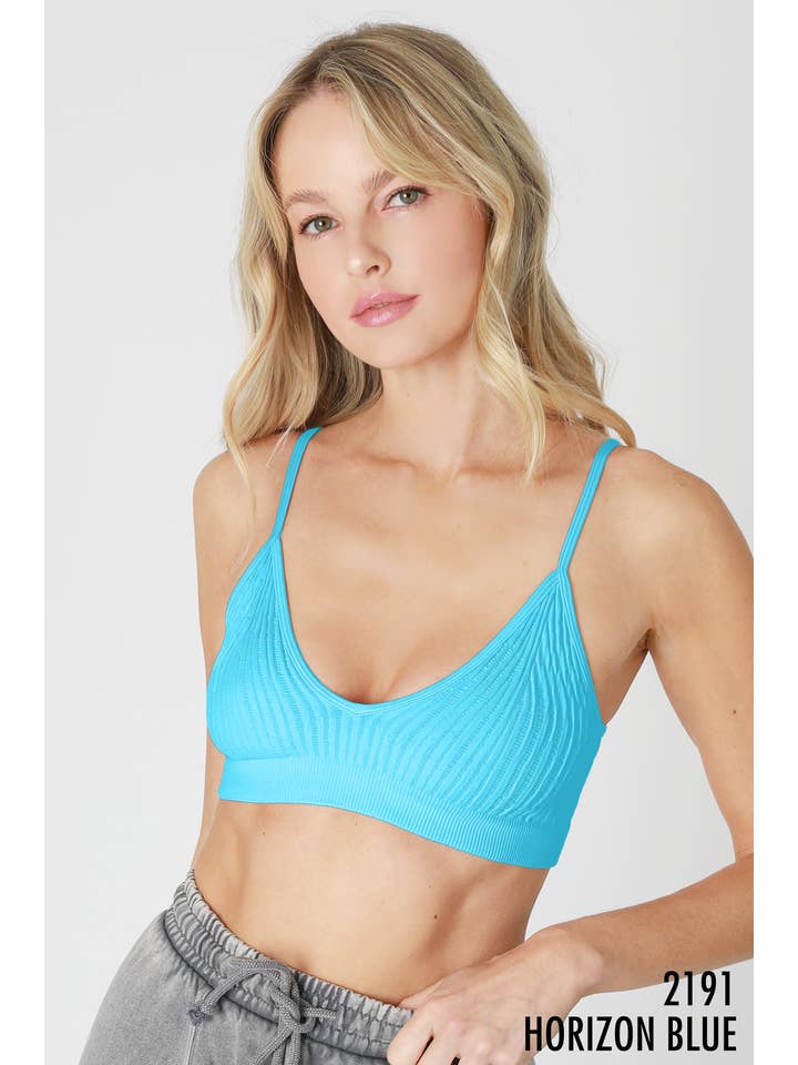 NIKIBIKI – wholesale Bralette – Women's – NS8167 - Ribbed V-Neck Bralette