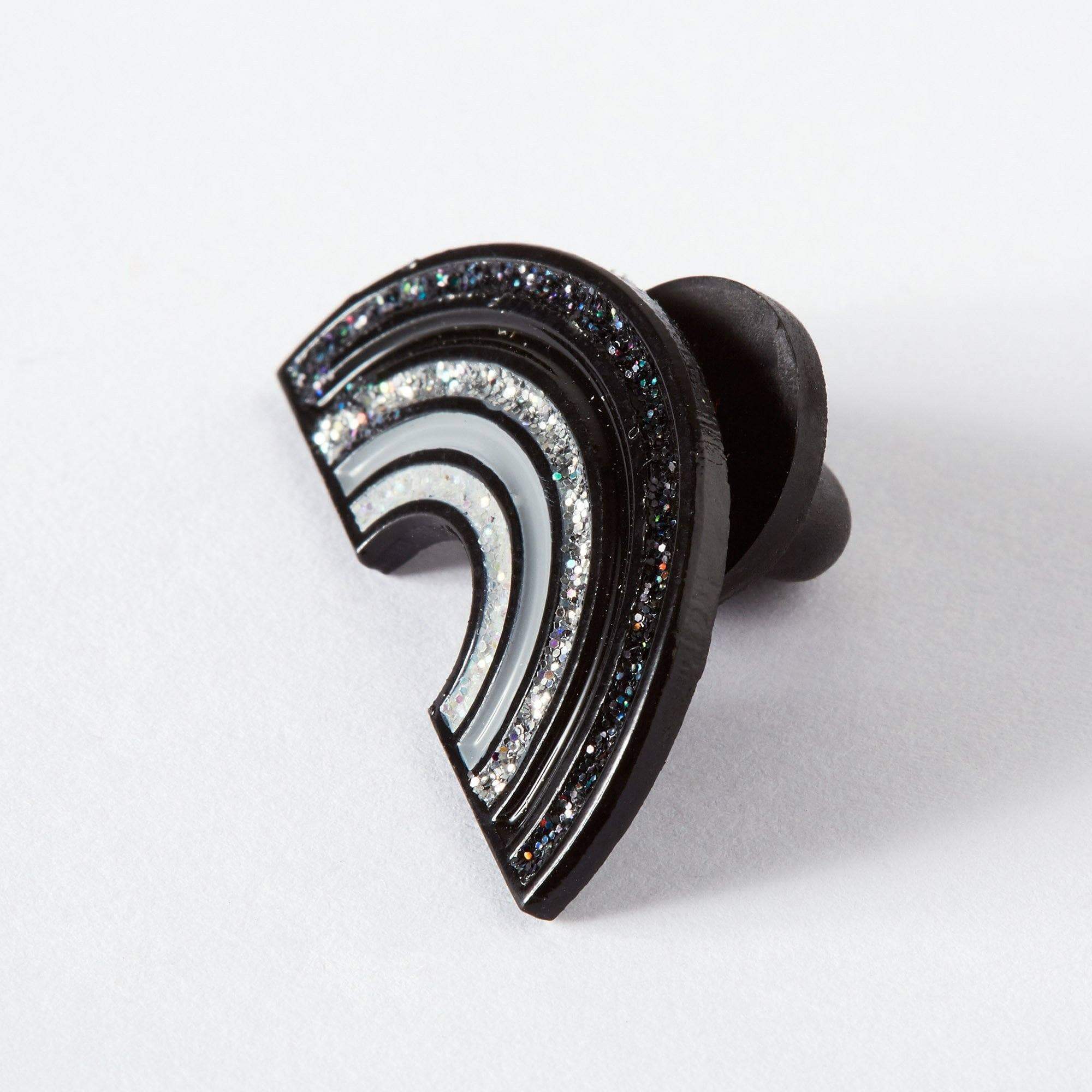 Punky Pins – wholesale Lapel pin/button – Black Rainbow Enamel Pin1