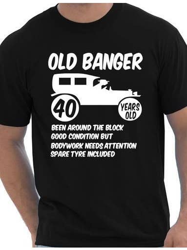 Print4U – T-shirt estampada - Homem por atacado – 40ª T-Shirt Quarenta Homem Idade 40 Aniversário