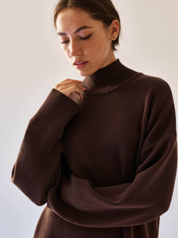 Tala Loose-Fit Trui met Zijsplitten voor wholesale door Nenya Fashion Limited