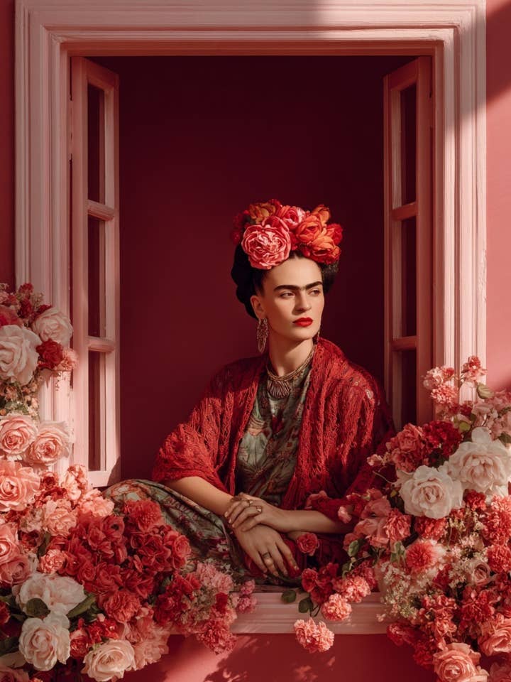 Frida Kahlo: Window of Love | Card Fripperies for wholesale by Fripperies