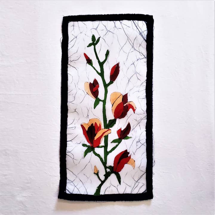 Wandbild Batik Magnolia für den Großhandel von Eclectic Woodchuck