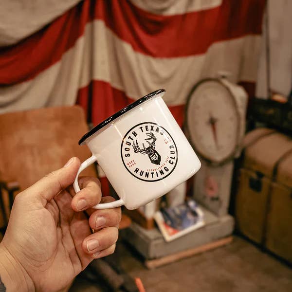 Tazza da Campeggio | Club di Caccia del Sud Texas per la vendita all'ingrosso da parte di Manready Mercantile