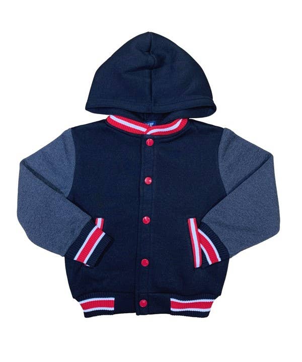 Unik - Wholesale Varsity/Baseball Jacket - Women's - Plain Varsity Fleece Hoodies 2-4 11