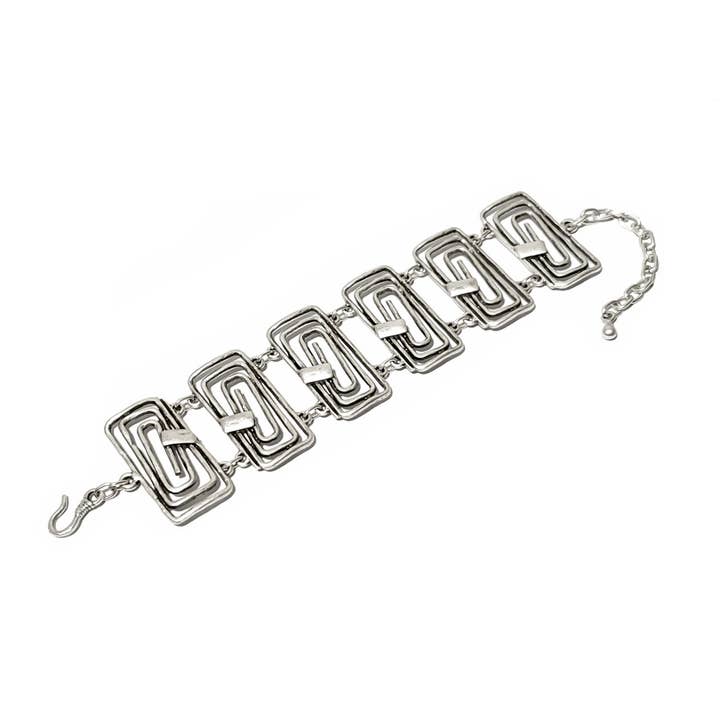 Art. ZB-208 - Bracciale in peltro per la vendita all'ingrosso da parte di The Ancient Bazaar Jewelry & Accessories