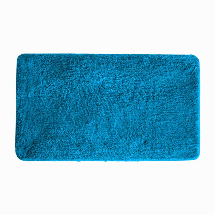 Queen Mary 18x30 Bathroom Rug Turquoise for wholesale by LINEN STORE