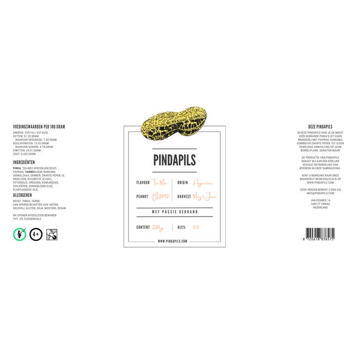 PindaPils - Venta al por mayor Frutos secos - PindaPils 33cl Tex-Mex
