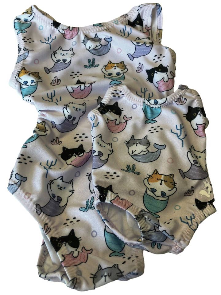 Conjunto de Leotardo de Gato Sirena y Muñeca para Niños Pequeños | Leotardos de Foxy para venta al por mayor de Foxy's Leotards