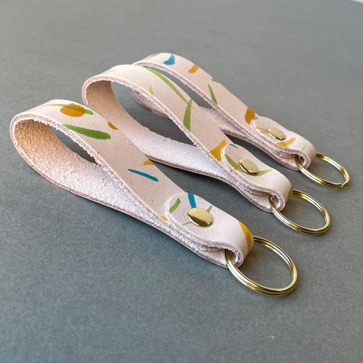 Leather Strap Keyring with Split Ring for wholesale by Blackbird Leather