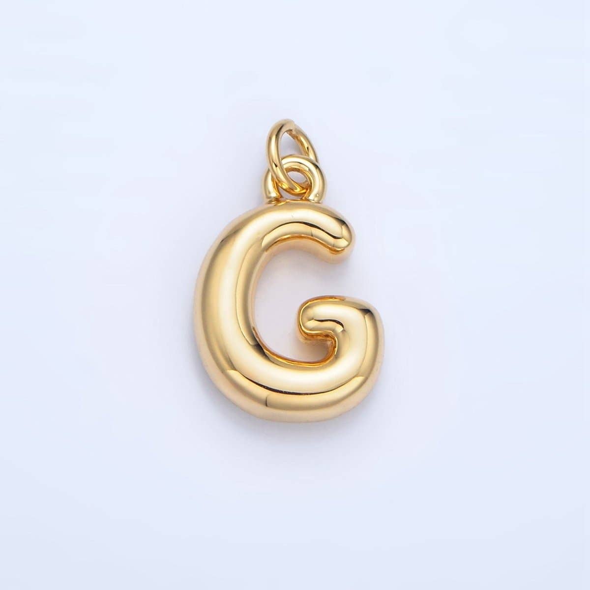 Aim Eternal - Venta al por mayor Abalorios/colgantes individuales - Charm globo gordito con inicial de 17 mm chapado en oro 24K | A1513 - A15256