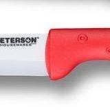 Ceramic Knife: Red Soft Touch Handle; White Ceramic - 4'' for wholesale by Peterson Housewares & Artwares